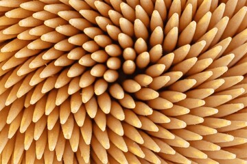 background of wood, close up toothpicks