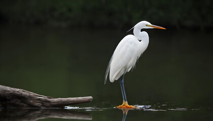 Great White Egret bird Stock Photo,Egret bird photography.Wildlife Photography, Generative AI