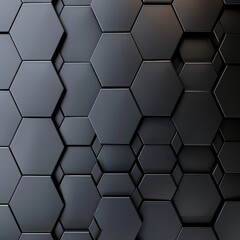 Black Hexagon Tiles on Flat Surface