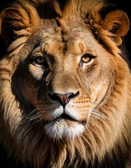 Naklejka premium close up of a lion
