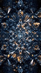 Elegant luxury kaleidoscopic abstract background