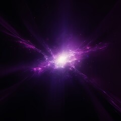 Fototapeta na wymiar Purple light flare isolated black background