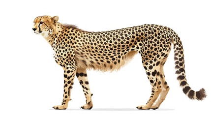 Cheetah standing ready to hunt at Masai Mara National