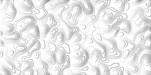 Contour map wavy background. Abstract Geographic Gradient line mountain relief. background. Geography scheme and terrain. Topography grid map. Stylized topographic contour map backdrop.