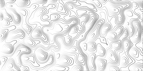 Contour map wavy background. Abstract Geographic Gradient line mountain relief. background. Geography scheme and terrain. Topography grid map. Stylized topographic contour map backdrop.