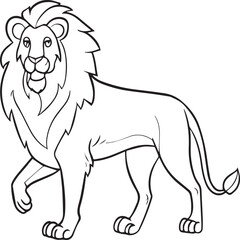 Domestic animals coloring pages. Domestic animals outline vector.