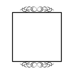 Decorative vintage frames and borders. Vector design. Floral ornament.