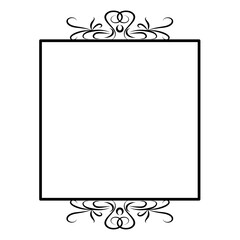 Decorative vintage frames and borders. Vector design. Floral ornament.