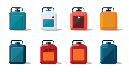 Design vector image icons petrol canister flat vector