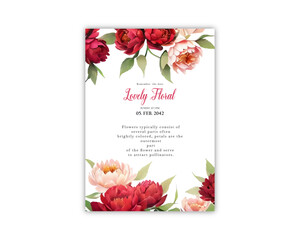 Wedding celebration greeting card background print vector template design