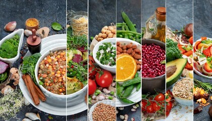 Collage of Healthy Foods