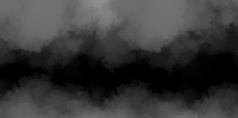 Deurstickers Abstract background with dark gray watercolor texture .white smoke vape dark gray rain cloud and mist or smog fog exploding canvas background .hand painted vector illustration with watercolor design . © VECTOR GALLERY