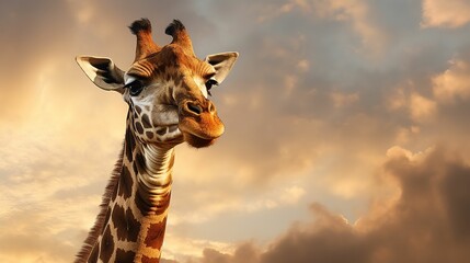 Giraffe in the jungle UHD wallpaper