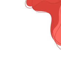 abstract background red color with motif corner curve