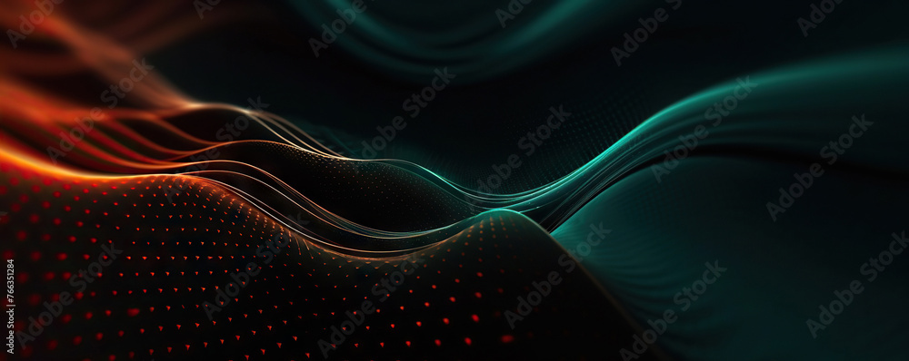 Poster digital background. can be used in the description of network abilities, technological processes, di