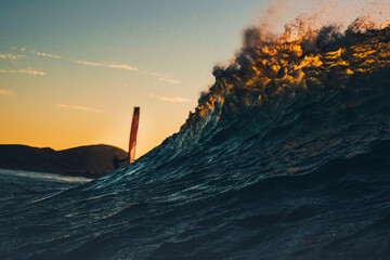 Windsurfer's Wave Crumble