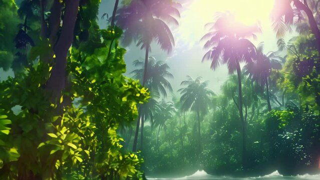 tropical forest video 4k