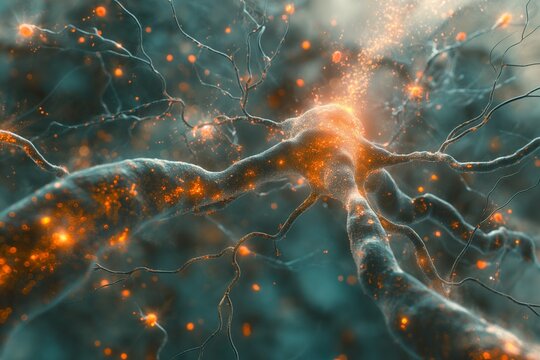 Neural Nexus: The Luminous Pathways of an AI's Mind