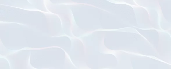 Foto op Aluminium Abstract background with white holographic line pattern in luxury pastel colors. Premium horizontal vector design template for business banner, prestigious voucher, wedding invitation. © Olga Tsikarishvili