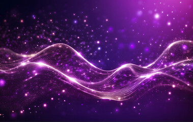Purple color glowing futuristic abstract background, Fantastic wallpaper