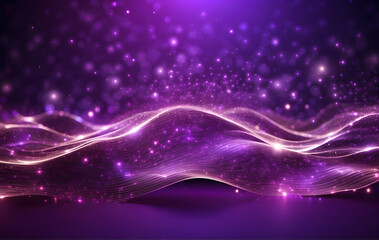 Obraz premium Purple color glowing futuristic abstract background, Fantastic wallpaper