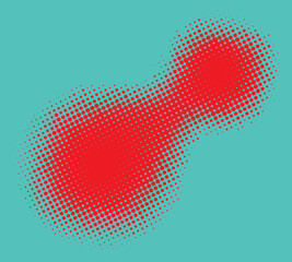 Halftone gradient metaball