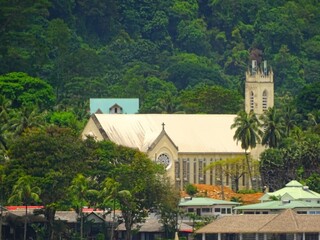 Seychelles, Mahe Island, St. Roch Roman Catholic Church in Bel Ombre