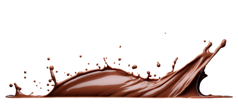 Chocolate splash cut out