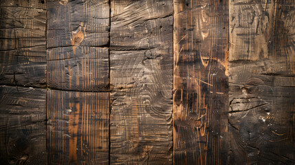 An aged natural design on a background surface of wood texture. rustic wooden table top view with a grunge surface