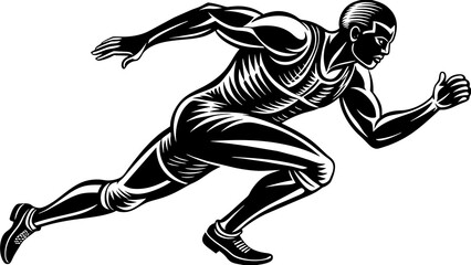 "Sports Runner Logo: Energizing Athletic Branding"