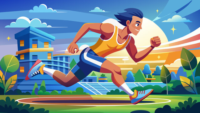 "Sports Runner Logo: Energizing Athletic Branding"