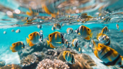 Vibrant Reef Fish Gathering: An Underwater Graph from Hawaii Generative AI