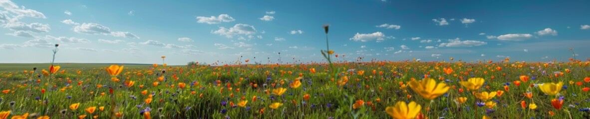 Spring Prairie in Full Bloom: Styleraw Perspective Generative AI