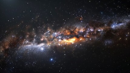 Magnificent Cosmic Explosion in the Expansive Universe Showcasing Breathtaking Galactic Formations and Celestial Wonders - obrazy, fototapety, plakaty