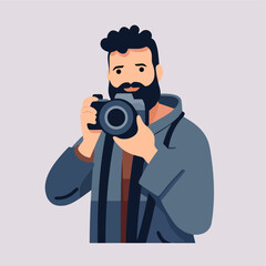 vector flat photographer (6).eps