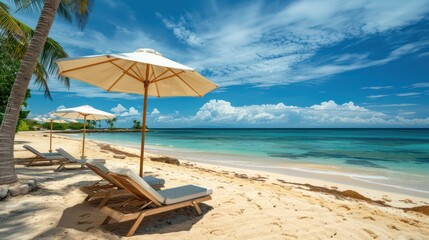 Beach holiday backdrop for summer
