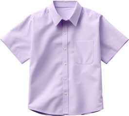 pastel violet purple t-shirt isolated on white or transparent background,transparency 