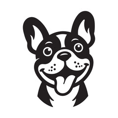 French Bulldog Vector, French Bulldog silhouette