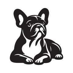 French Bulldog Vector, French Bulldog silhouette