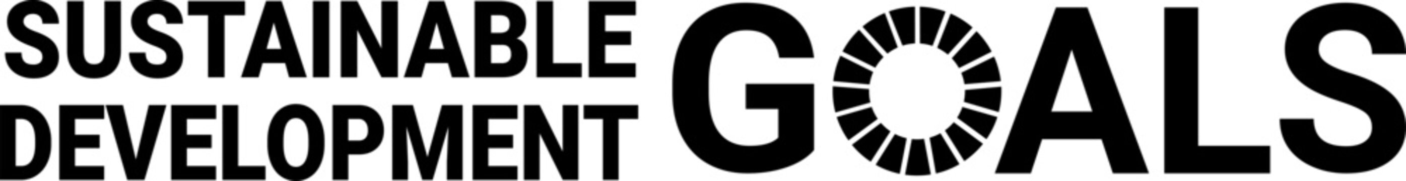 Sustainable Development Goal (SDG) horizontal logo black version for no-UN entities system