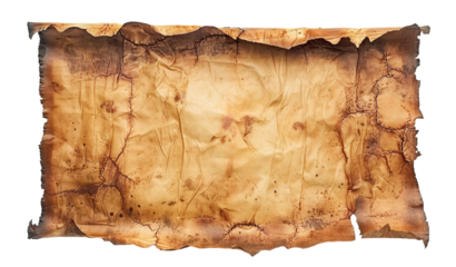 Ancient parchment cut out