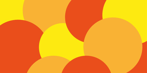 Orange, red and yellow circles theme. Colorful, light vector theme.