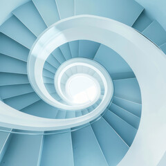 Fototapeta premium Spiral staircase Modern Architecture detail Abstract Background 