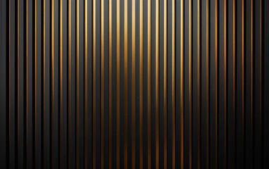 Obraz premium Luxurious black and gold background with minimalist golden lines pattern