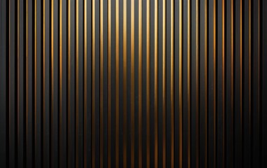 Luxurious black and gold background with minimalist golden lines pattern