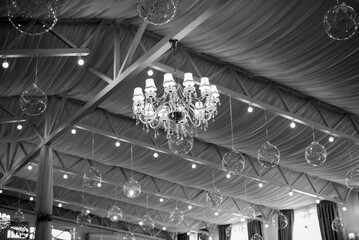 Chandelier in the banquet hall