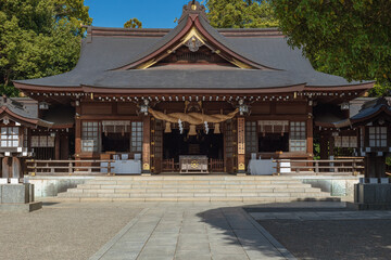 Fototapeta premium 熊本 水前寺公園 出水神社の拝殿