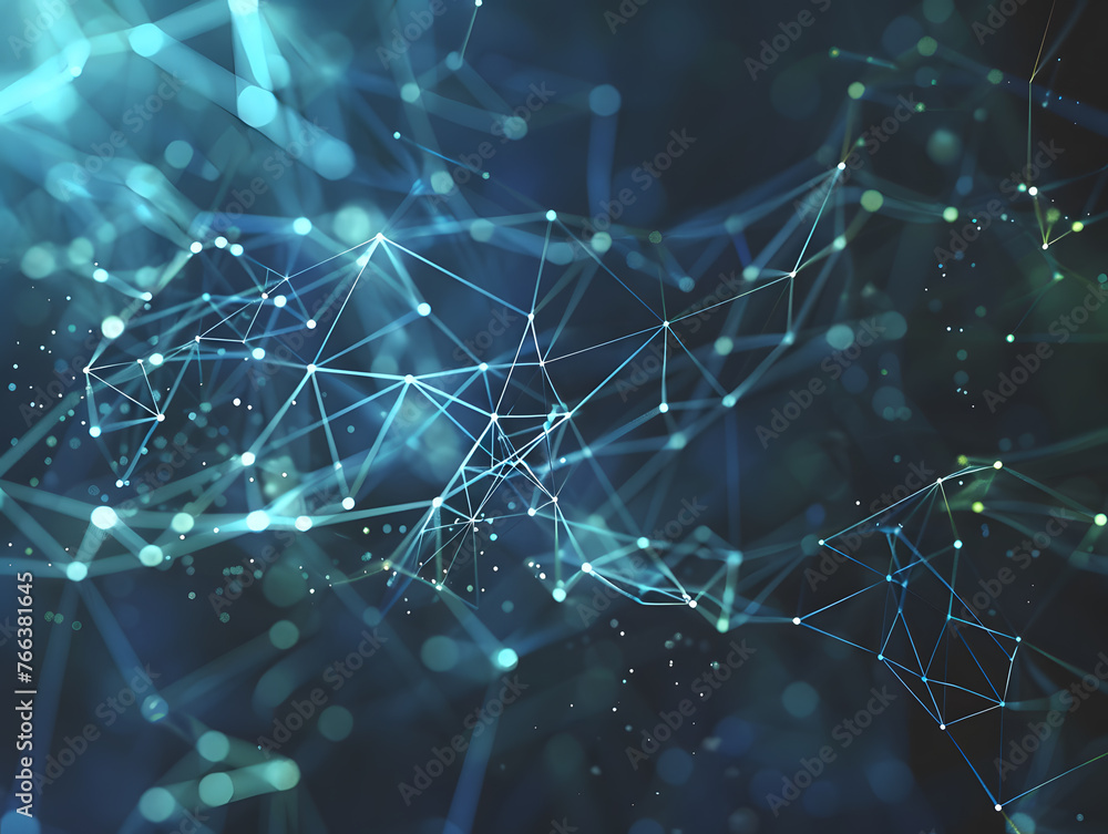Aufkleber resilience of digital networks - abstract background artistic image.