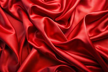 Obraz premium Fabric red satin background