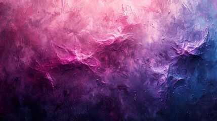 Purple, blue, and pink stripes blend into an abstract impressionist textured background, reminiscent of a painted canvas - obrazy, fototapety, plakaty